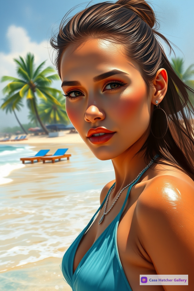 Tropical Beach Babe